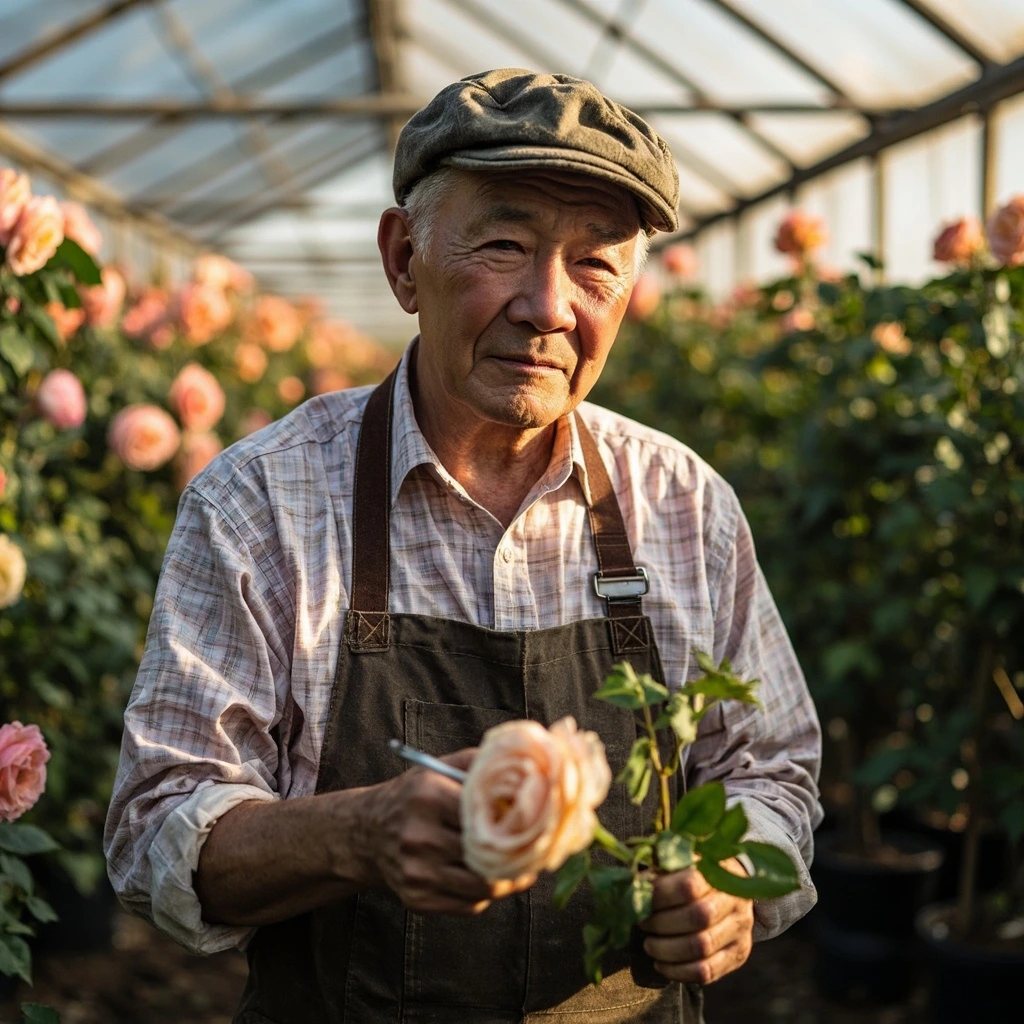 Portrait of Kenji Watanabe, master grafter