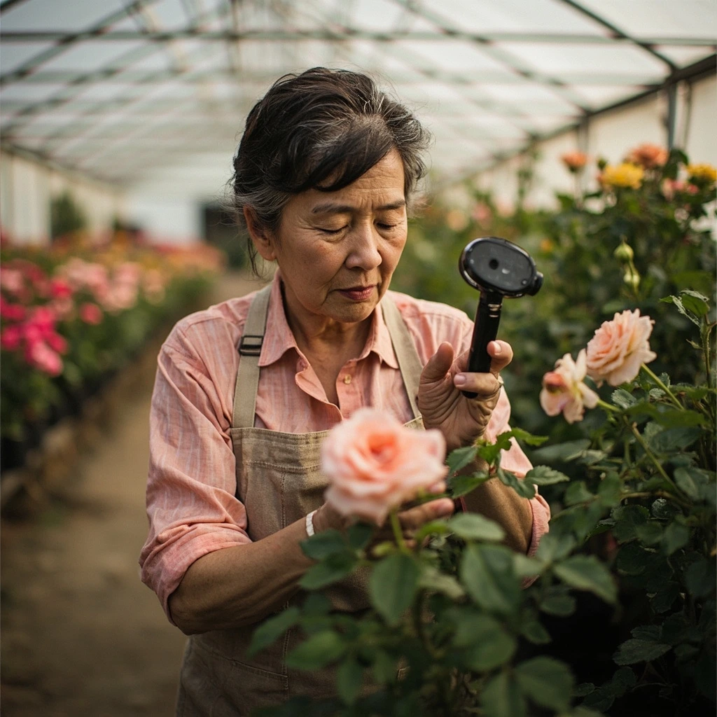 Portrait of Elena Cruz, master grafter